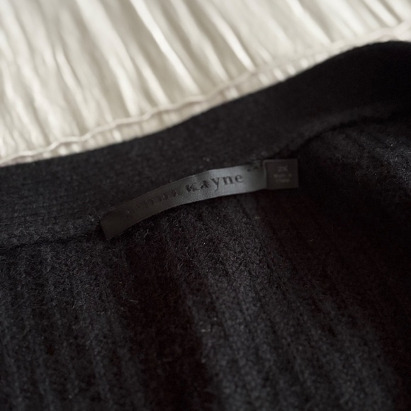 Jenni Kayne Cashmere Cocoon Cardigan in Black - Picture 3 of 5